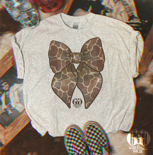 Duck Camo Coquette Bow Tee