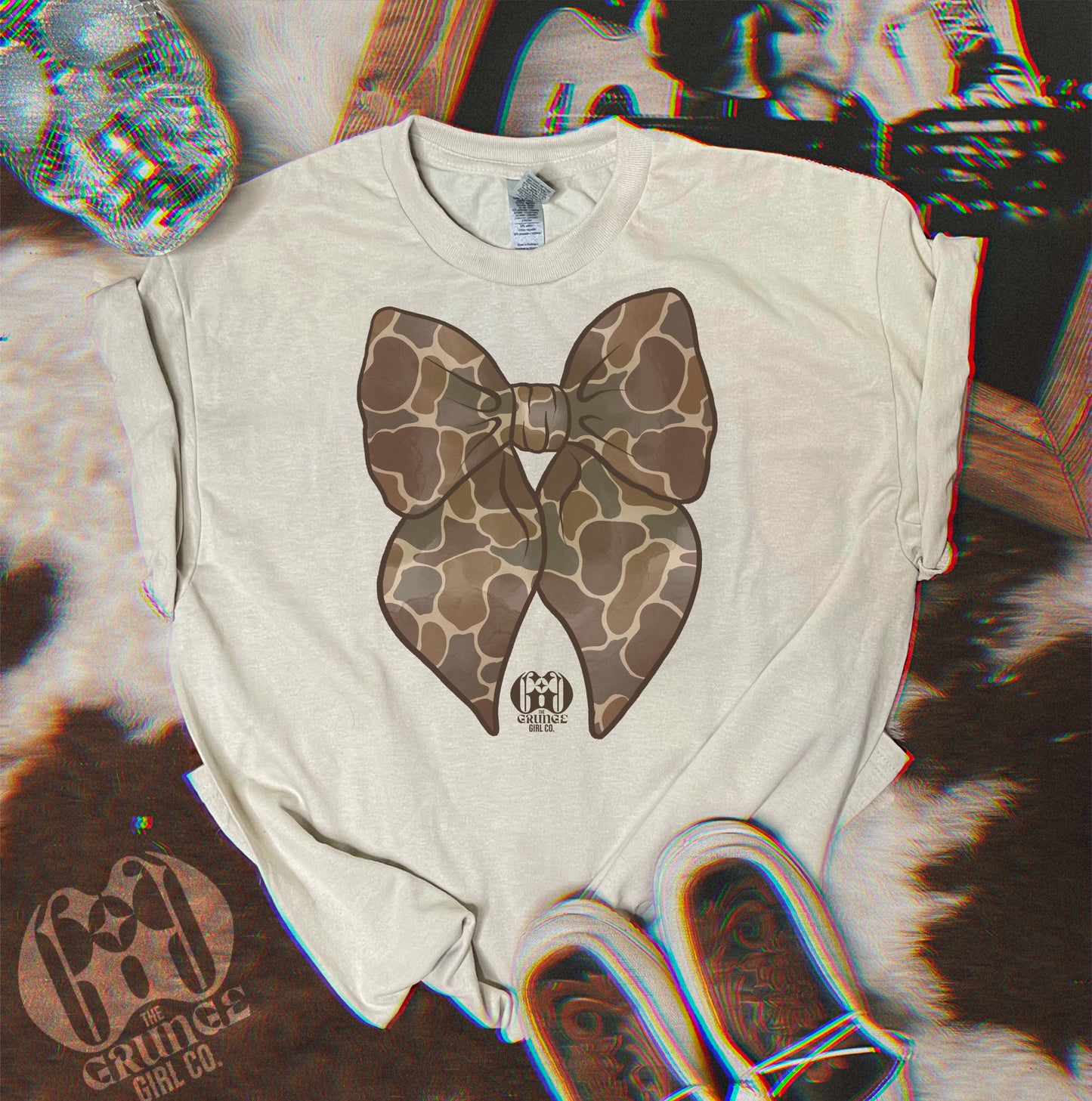 Duck Camo Coquette Bow Tee