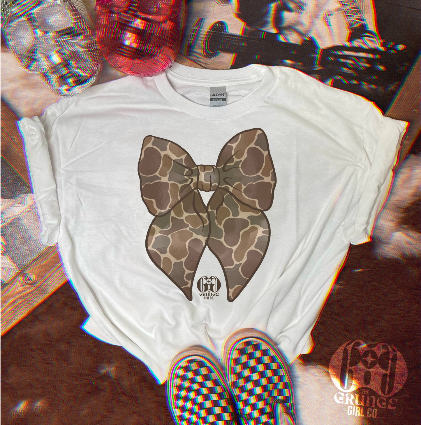 Duck Camo Coquette Bow Tee